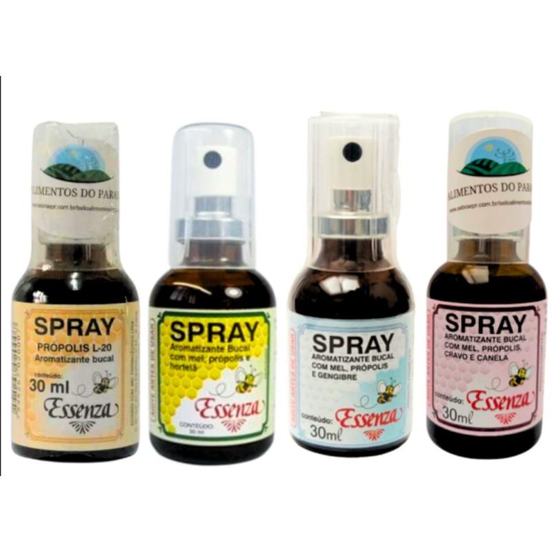 Kit 3 Aromatizante Spray Bucal Própolis L-20 30Ml - Essenza